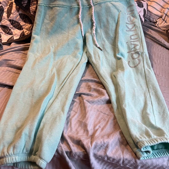 Calvin jogger sweats teal color great condition - Picture 2 of 2